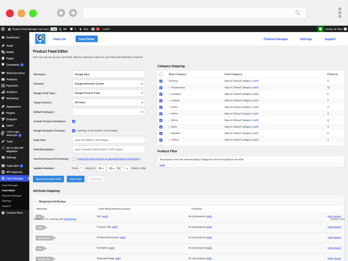 Product Feed Editor